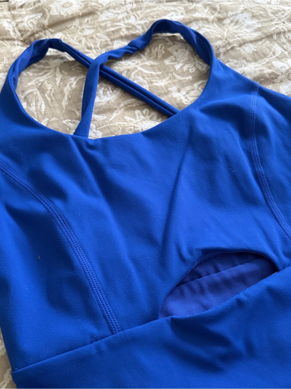 FP Movement Righteous Runsiw Royal Blue Crossback Skort One-Piece - Picture 2 of 6